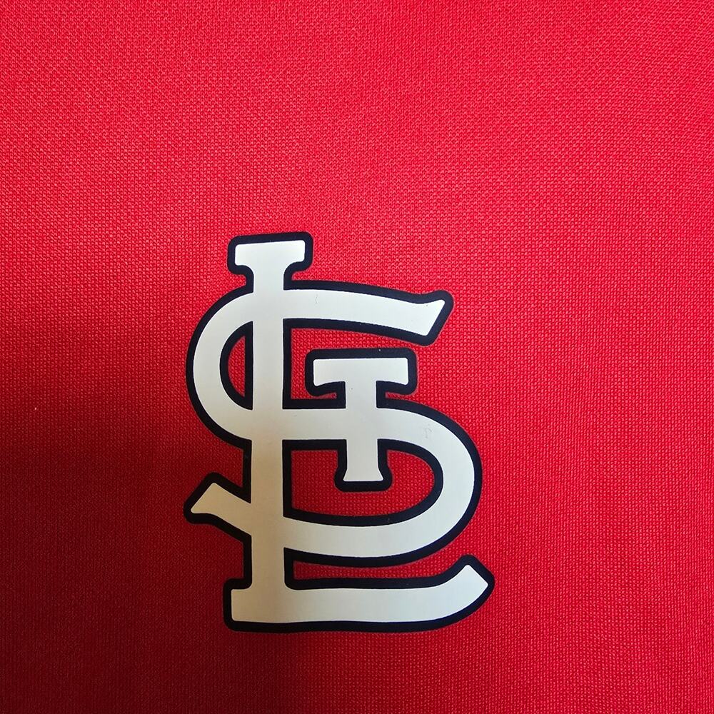 Mens MLB Genuine Merchandise St Cardinals Team Jacket Logo Large Red Full Zip - Picture 4 of 6